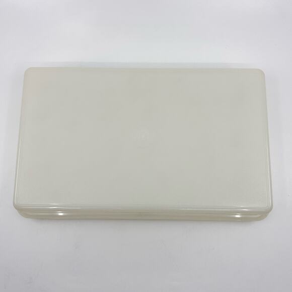 Tupperware Cheese & Cracker Container Rectangular Clear Set Kitchenware Storage - Picture 11 of 12